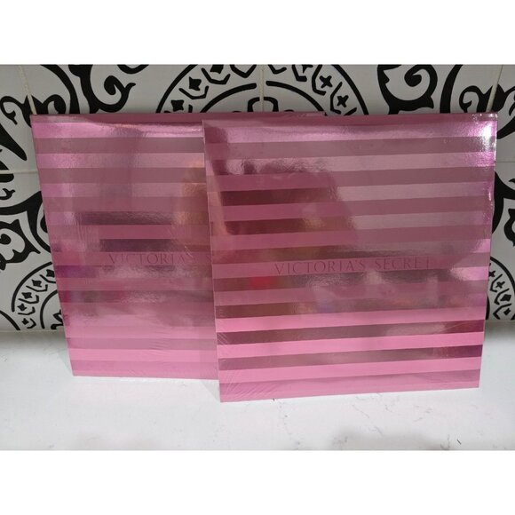 Victoria’s Secret 10in Gift Box Tissue Pink Stripe sealed new in pack 2 vintage - Picture 1 of 6